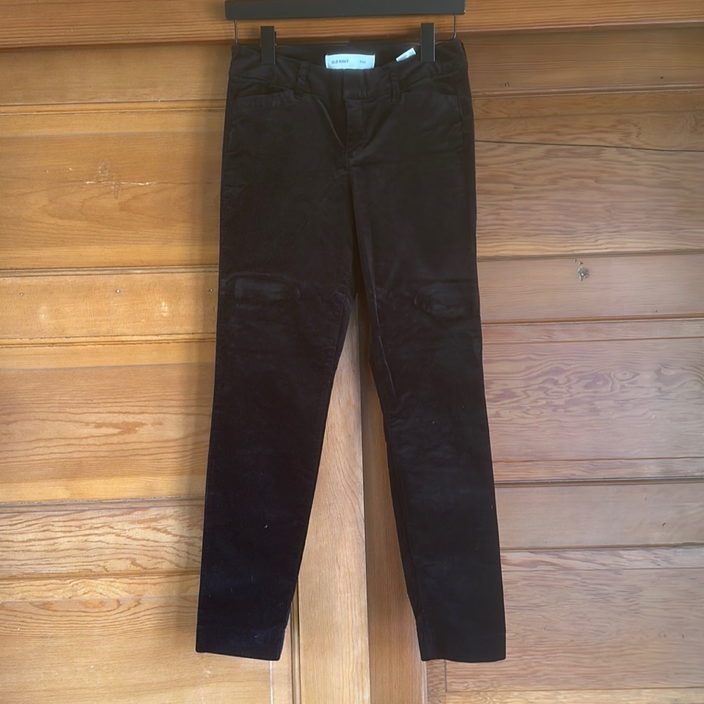 Old Navy PIXIE Black Velvet Pants
